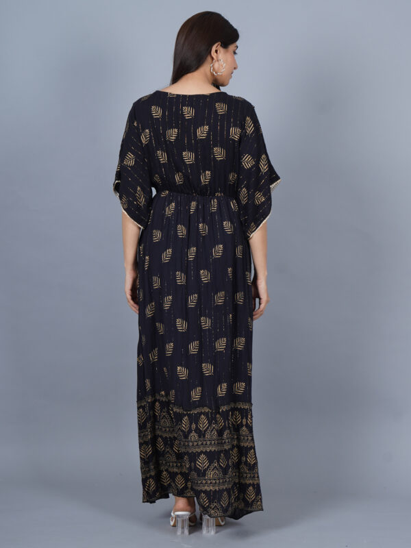 Latest Long Black Kaftan Dress