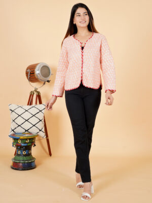 Trendy Cotton Quilted Printed Jacket